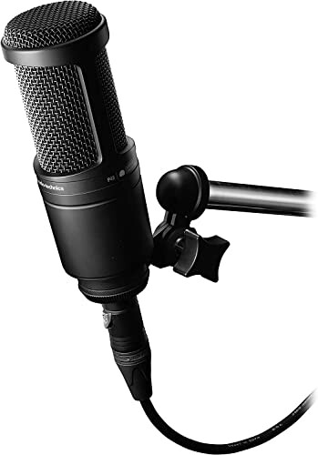 Audio-Technica microphone with stand