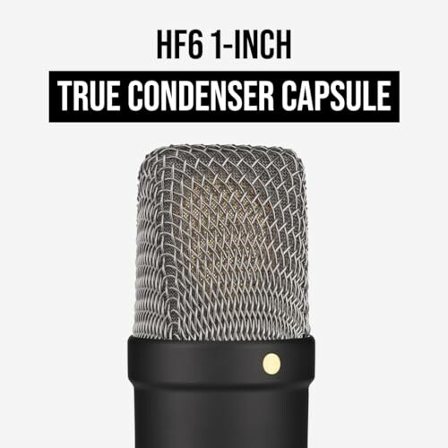 HF6 1-inch true condenser capsule microphone.