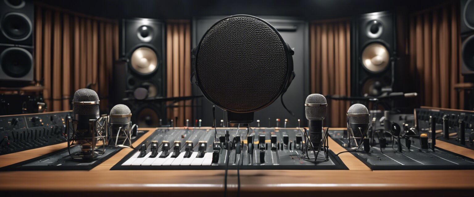 Studio microphone setup